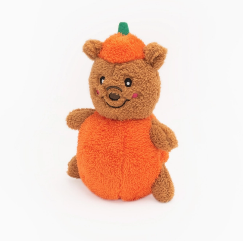Zippy Paws - Pumpkin Bear | Halloween Toy