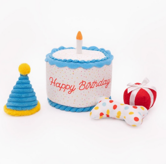 Zippy Paws - Birthday Cake | Hide & Seek toy