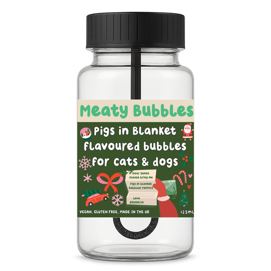 Meaty Bubbles Pigs in blanket Christmas 2025 Bubbles 125ml  