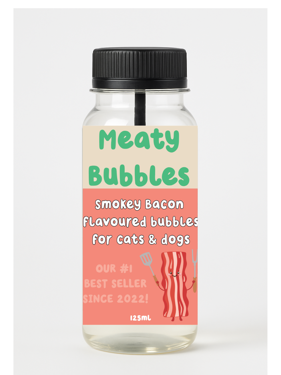 Meaty Bubbles Smokey Bacon Bubbles 125ml