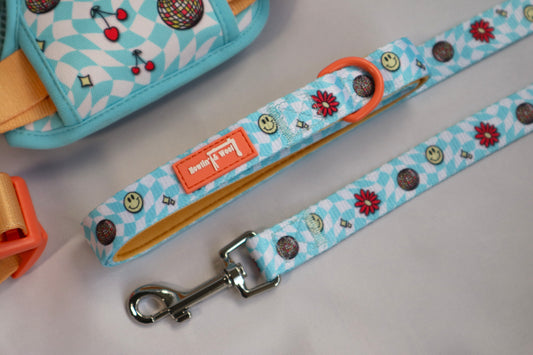 Howlin' & woof Dog leash with colorful pattern