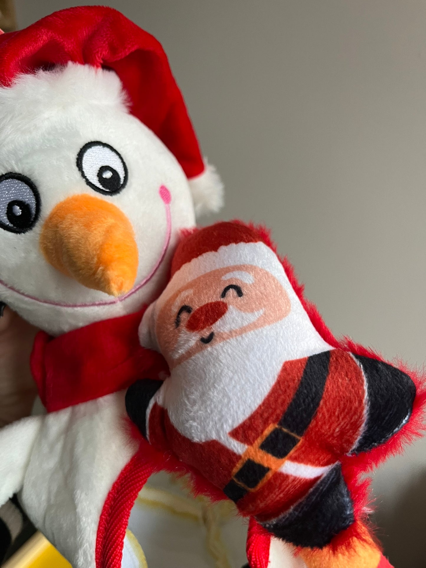 Christmas snowman with mini toys