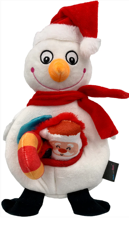 Christmas snowman with mini toys