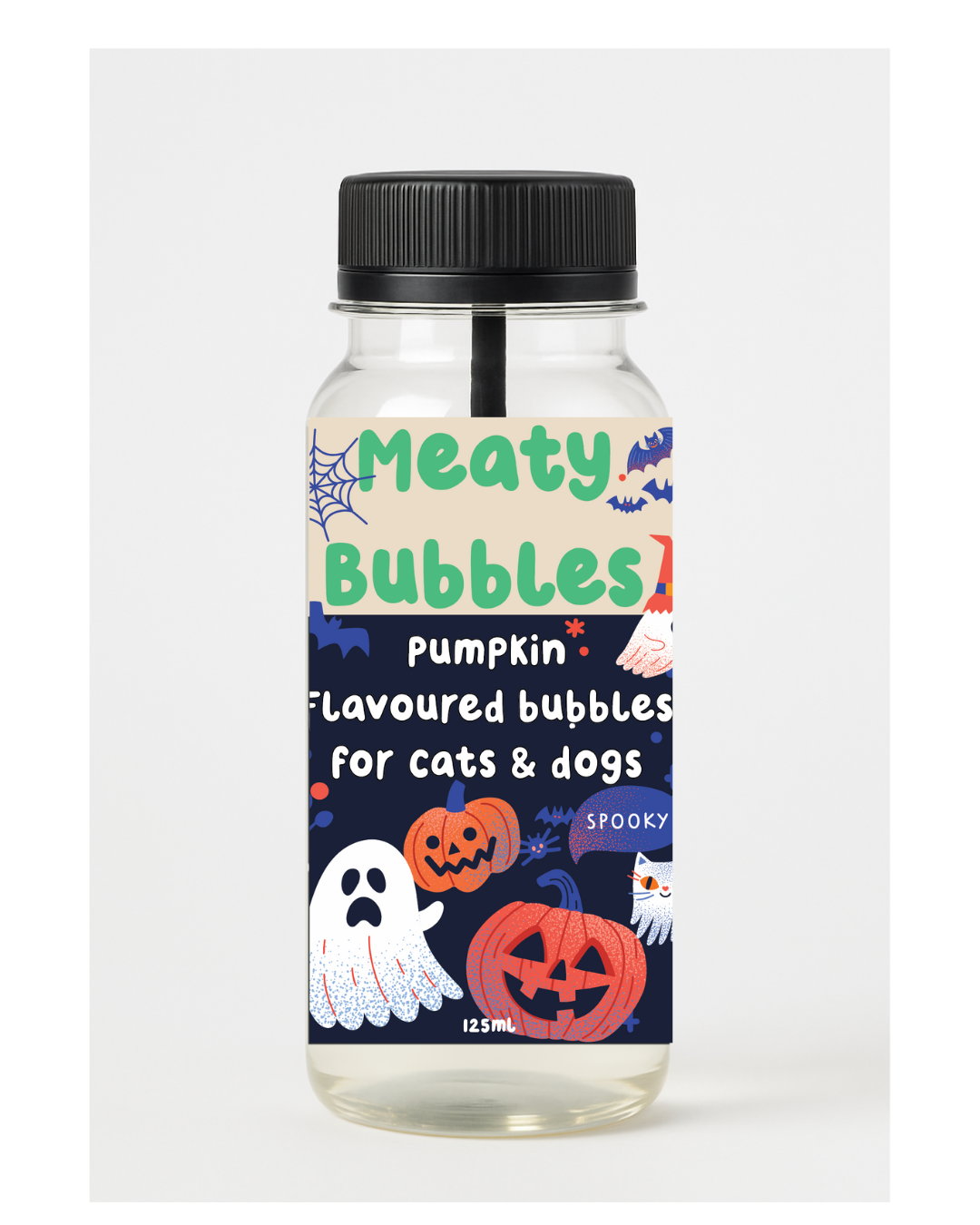Meaty Bubbles Pumpkin Halloween 2025  Bubbles 125ml 