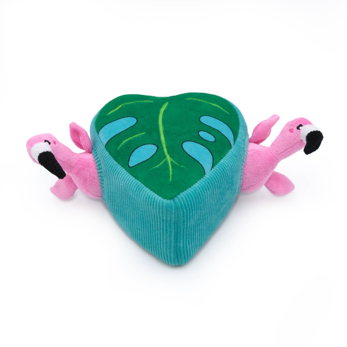 Zippy Burrow® - Flamingos in Monstera - Dog Toy